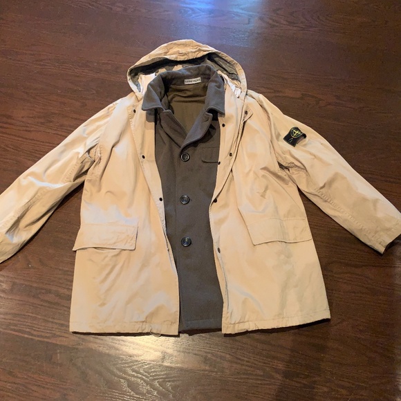 Vintage Stone Island Men's 2 in 1 Mens hooded jacket - Picture 1 of 16